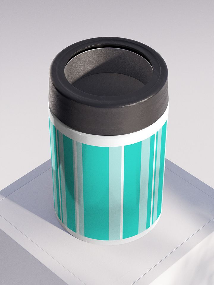 Striped Party Time Stainless Steel Koozie product image (2)