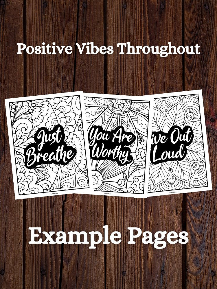Inspire & Empower Adult Coloring Book | Motivational + Inspirational Quotes product image (4)
