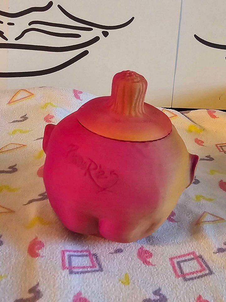 Imperfect Beet Poot 3d printed jar - sunset red product image (2)