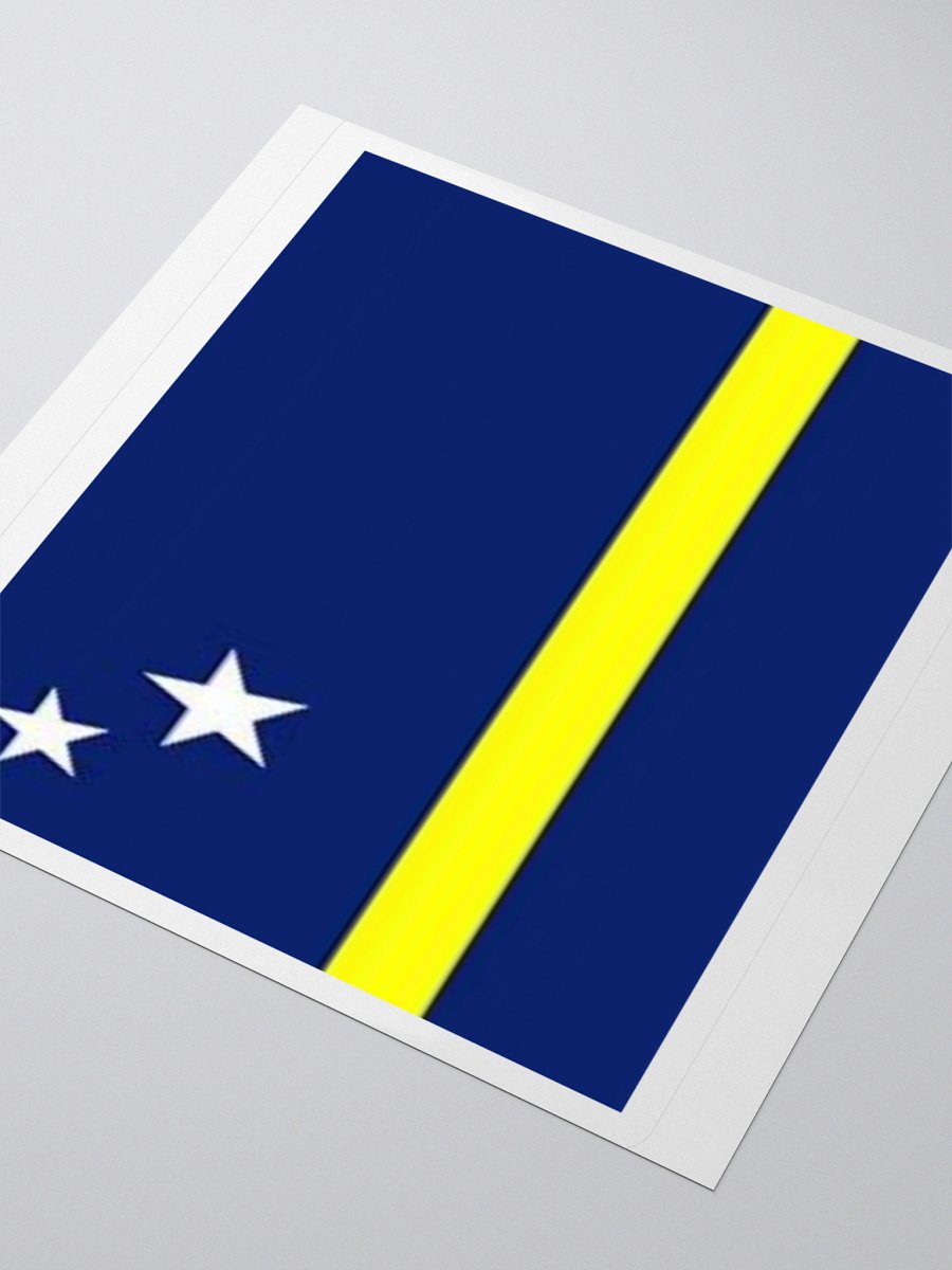 Curaçao Flag Sticker | Two Stars Design | Durable Vinyl | 3 Sizes product image (9)