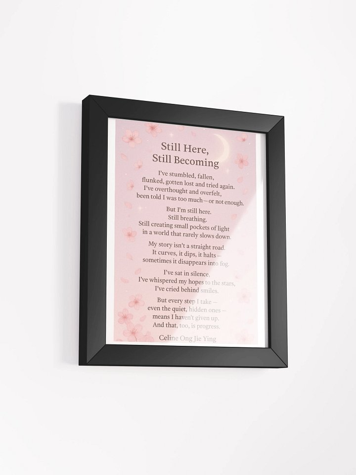Still Here, Still Becoming – Inspirational Sakura Art Print product image (5)