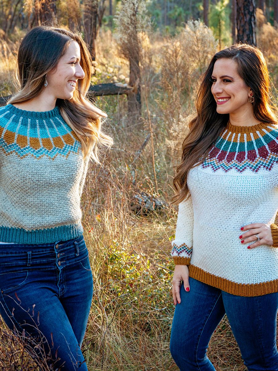 Traveler Crochet Sweater Pattern Tutorial (9 sizes) product image (1)