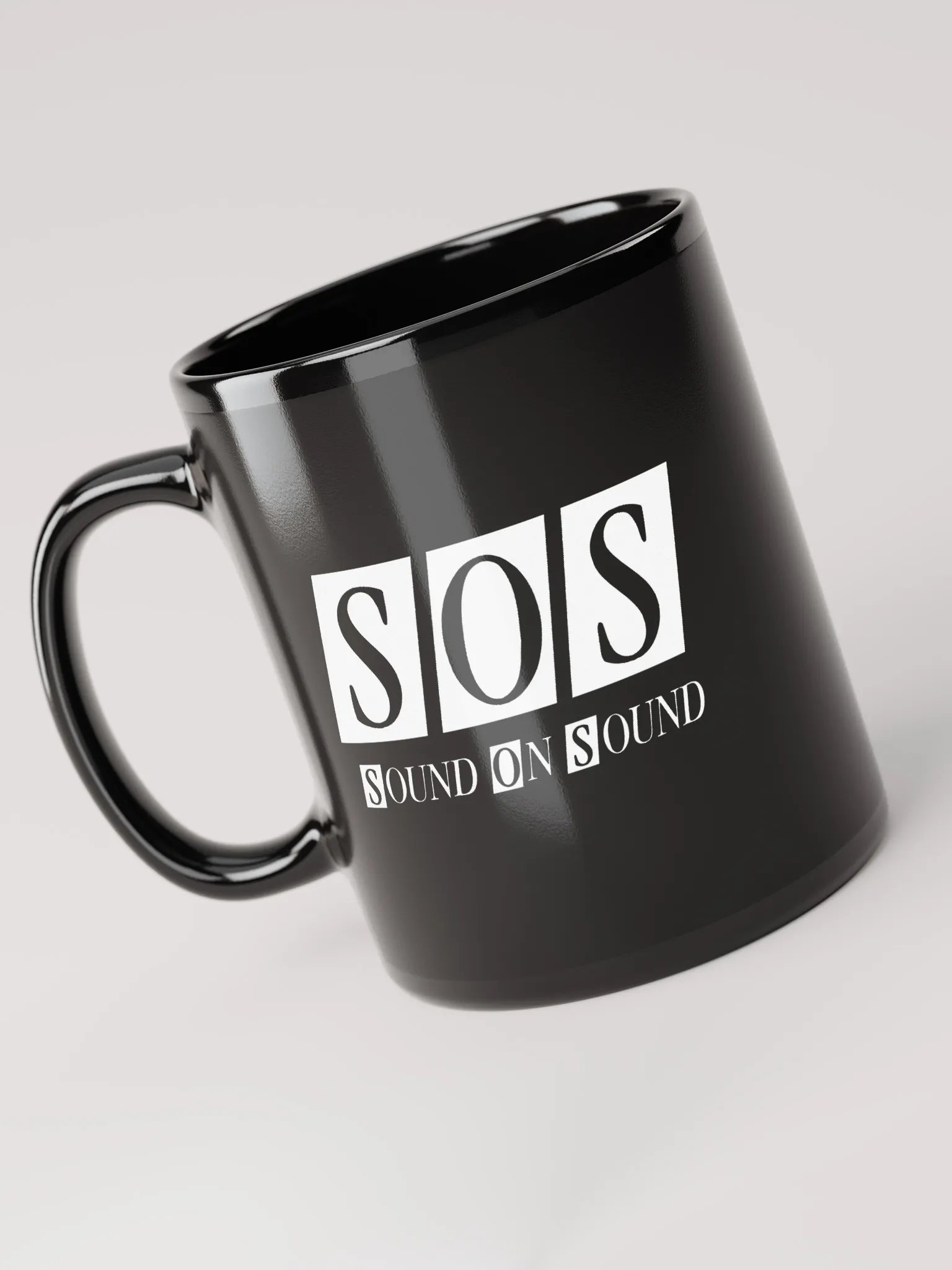 Black Mug - White SOS Logo product image (3)