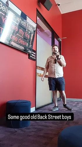 Good karaoke with my buddy laughie at strike bowling for my 25th