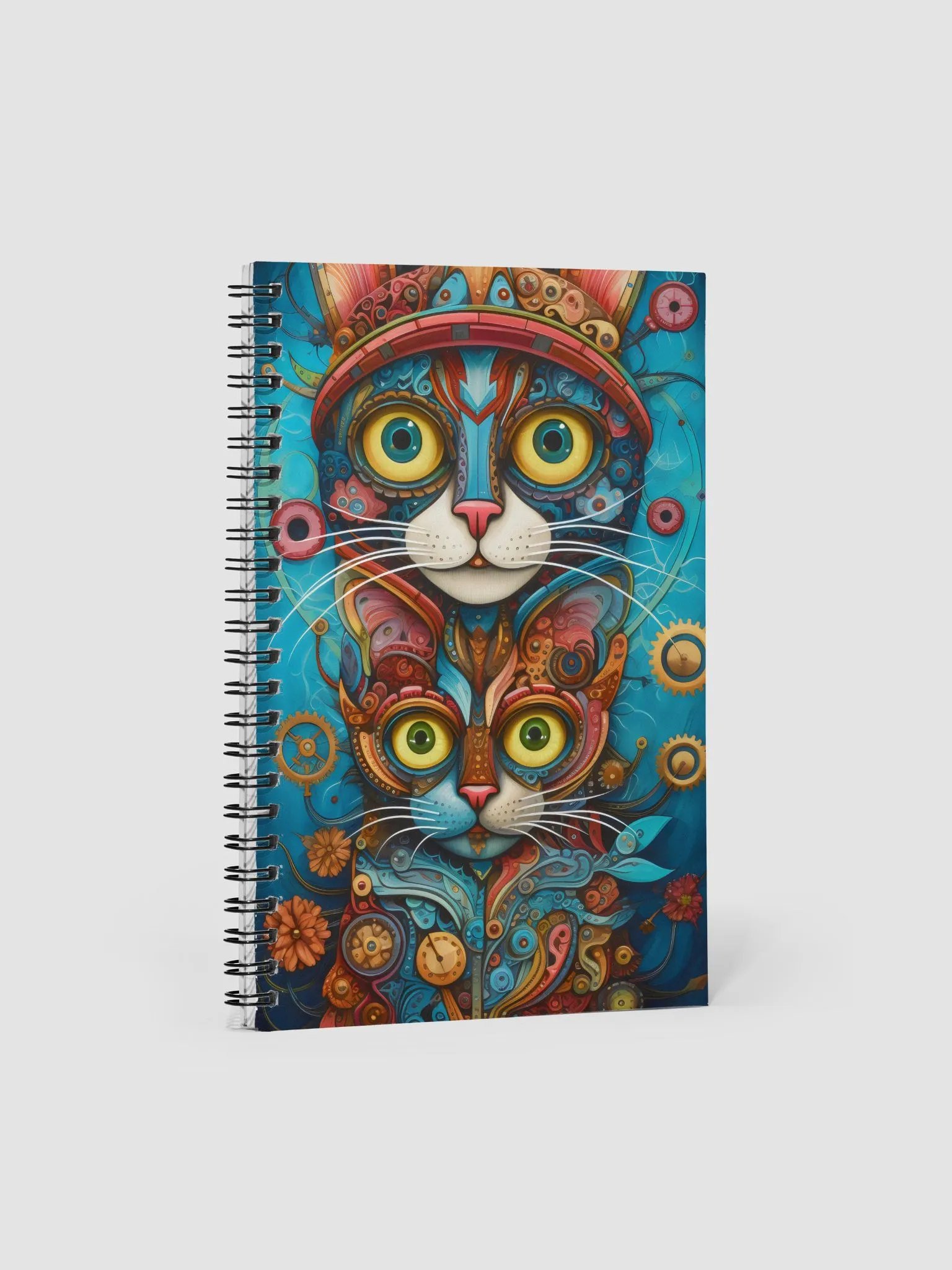 Whimsical Cat Dreams Spiral Notebook product image (1)