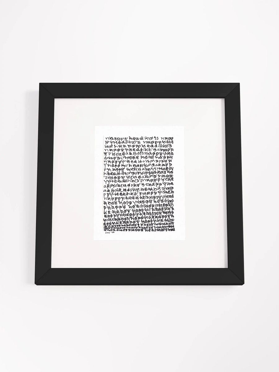 nappyhead ho's Panel Card Print Framed product image (3)