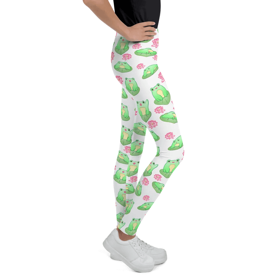 Kawaii Froggie Youth Leggings product image (5)