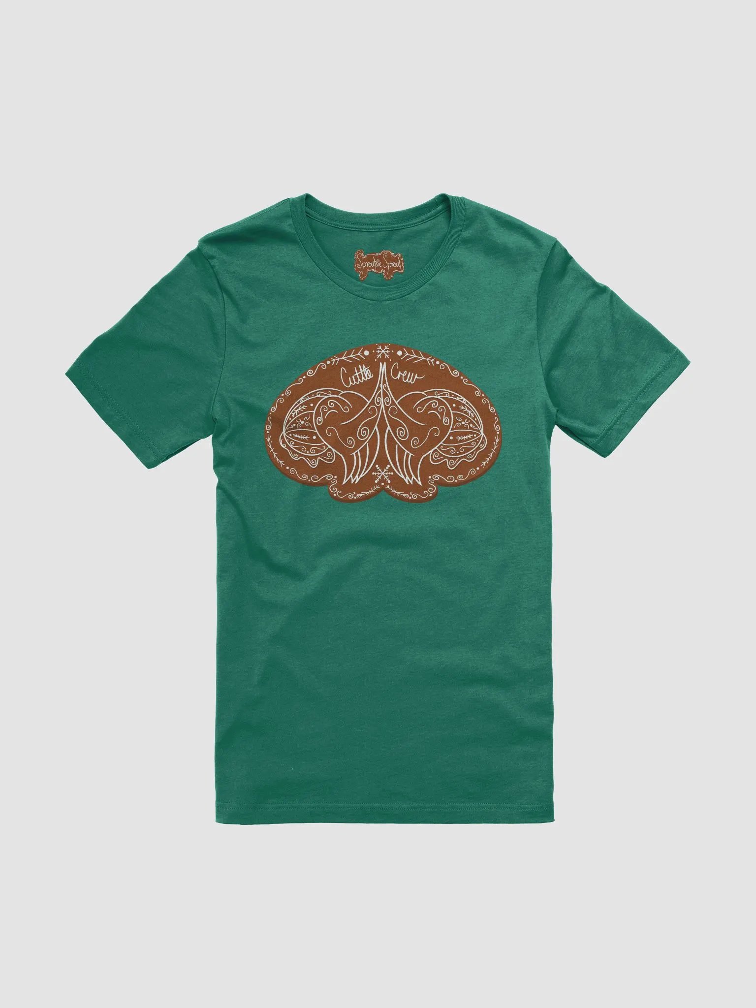 Gingerbread Cuttle Crew Tee product image (52)