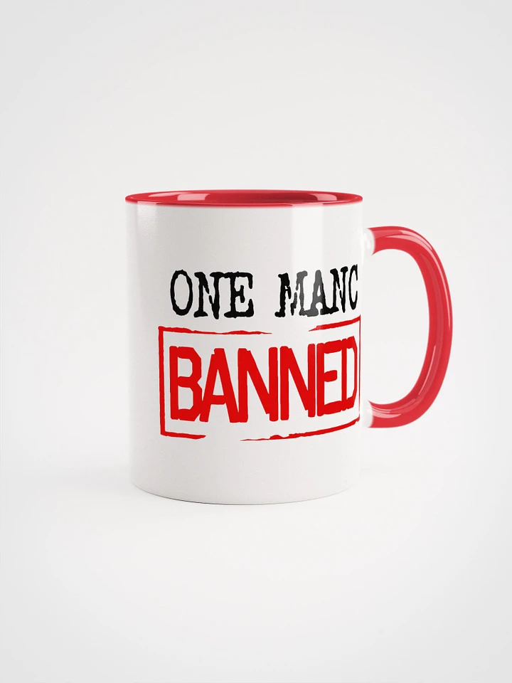 One Manc Banned Mug White/Red product image (1)