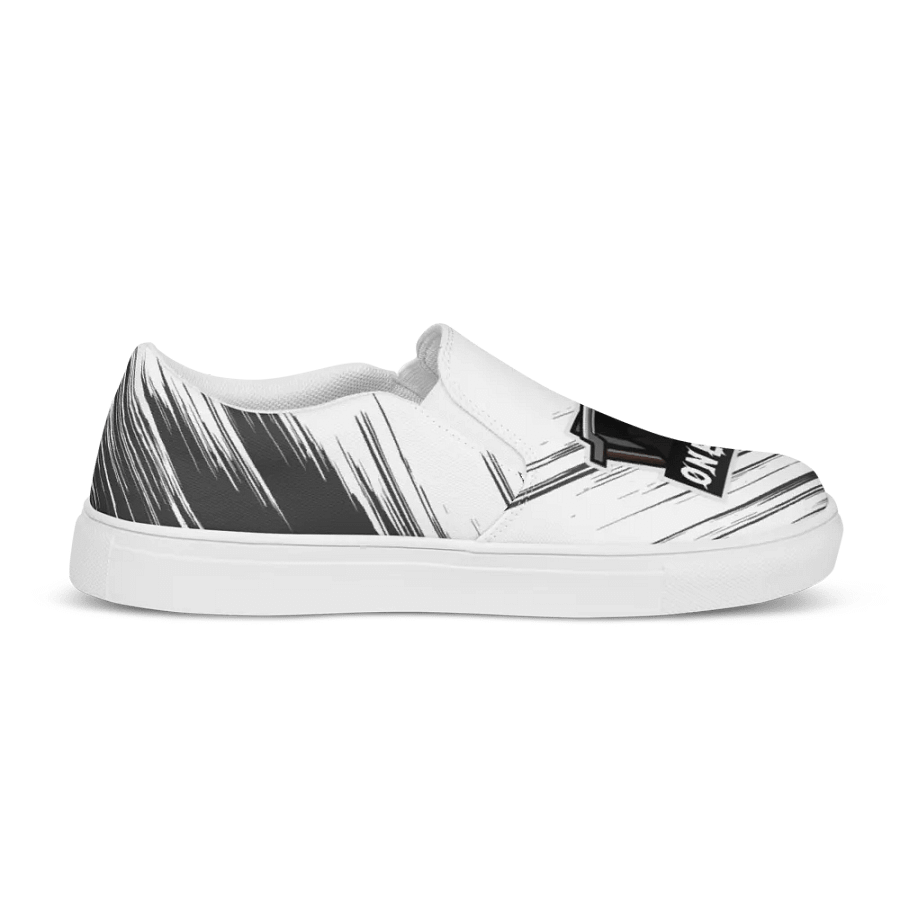 Men's Slip-On Canvas Shoes OneVamps Black and White product image (12)
