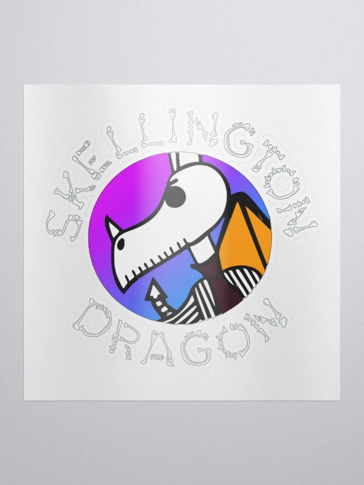 Skelly Swaggy Sticker - White Text product image (1)