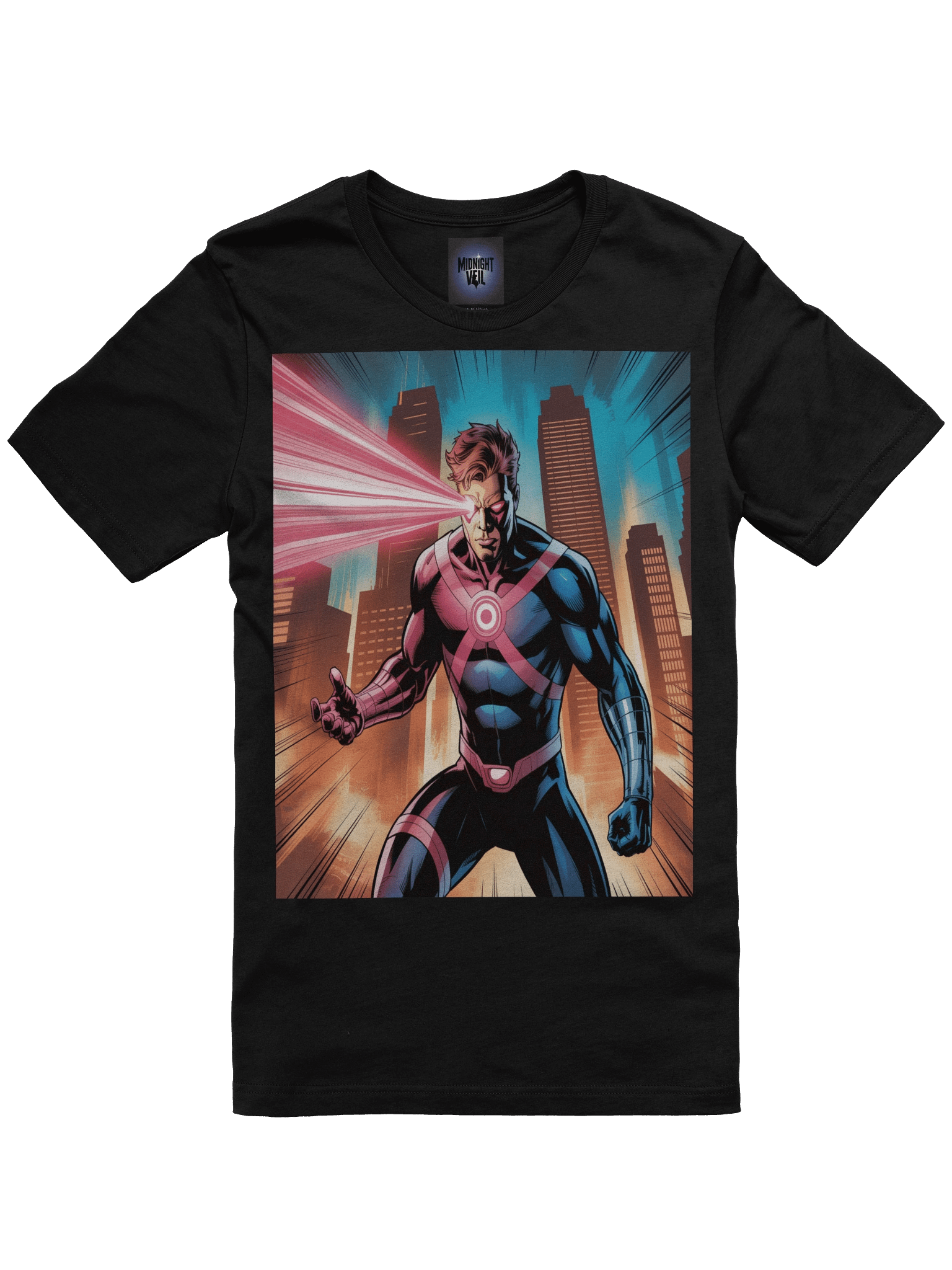 Cyclops Crimson Blitz Supersoft T-Shirt – Urban Optic Onslaught product image (3)