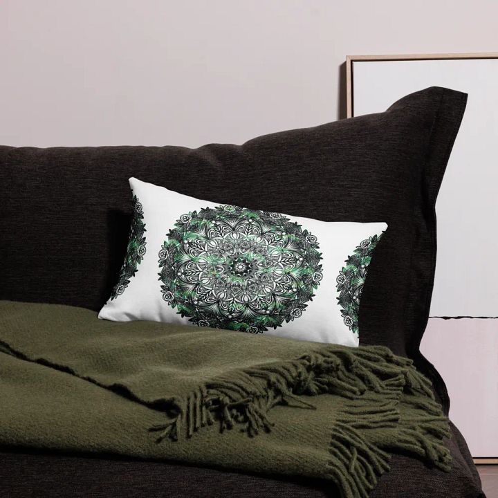 Verdant Oasis Premium Pillow Case product image (1)