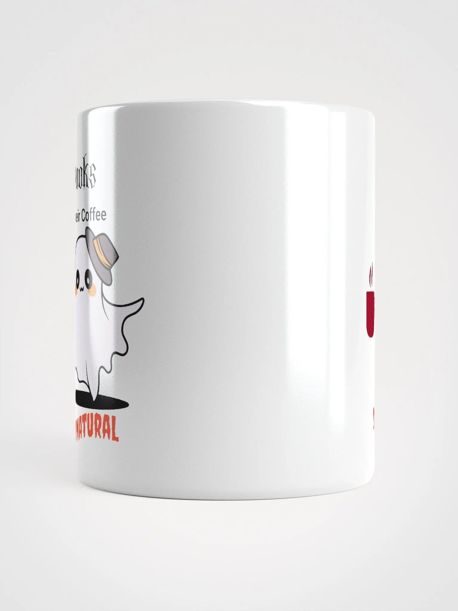 Spooks Like Their Coffee Supernatural White Glossy Mug product image (14)