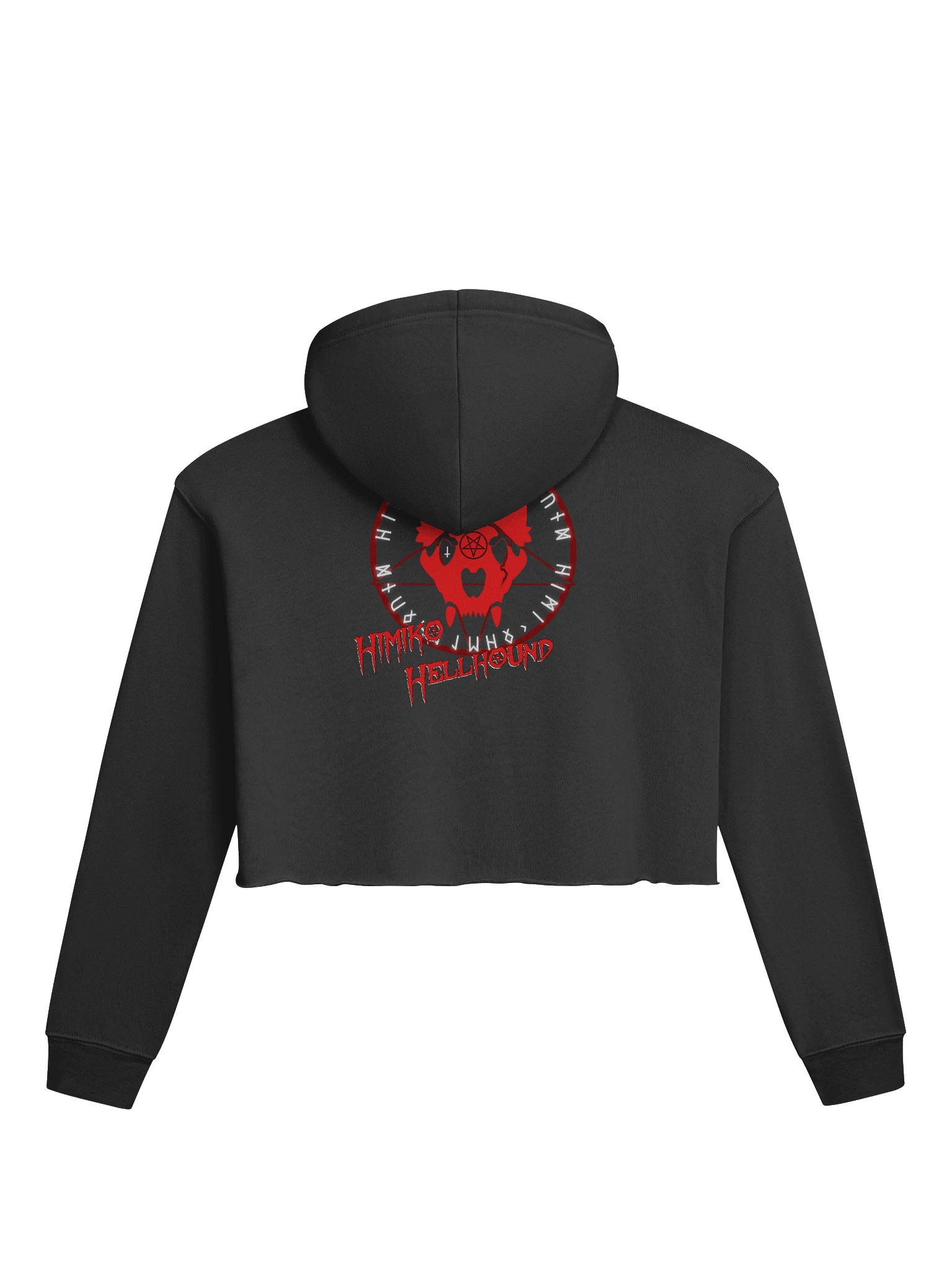 logo crop top hoodie product image (2)