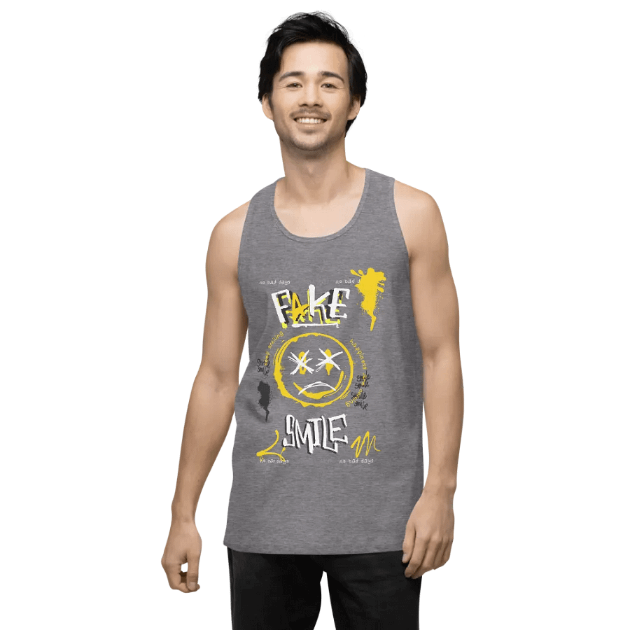 Fake Smile | Cotton Heritage Men's Premium Tank Top product image (61)