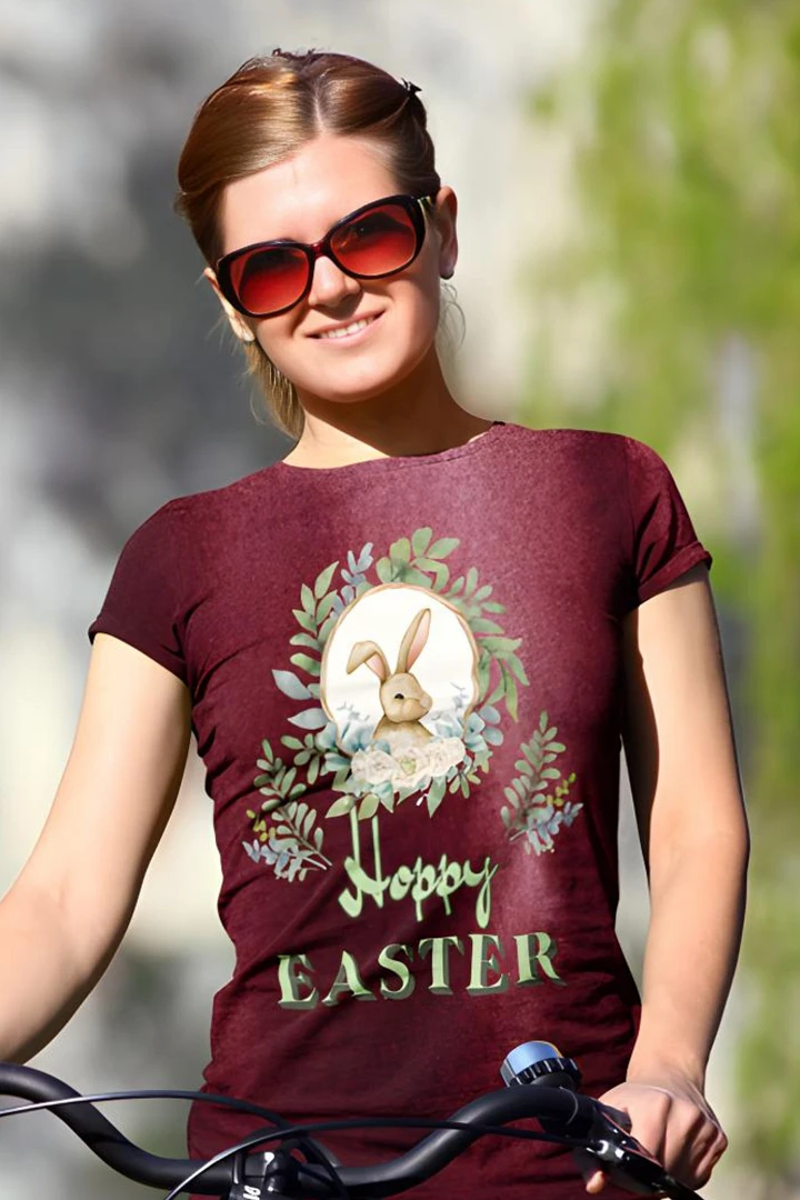 Hoppy Easter All Over Print T-shirt product image (1)