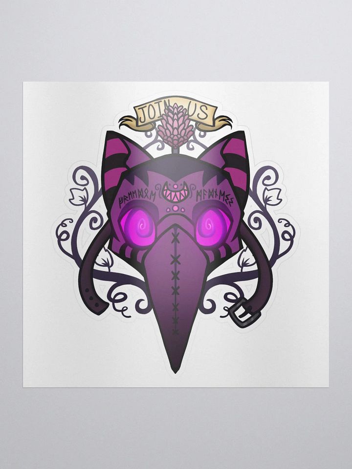 Cult of the Grinner Sticker - Neon glow product image (1)