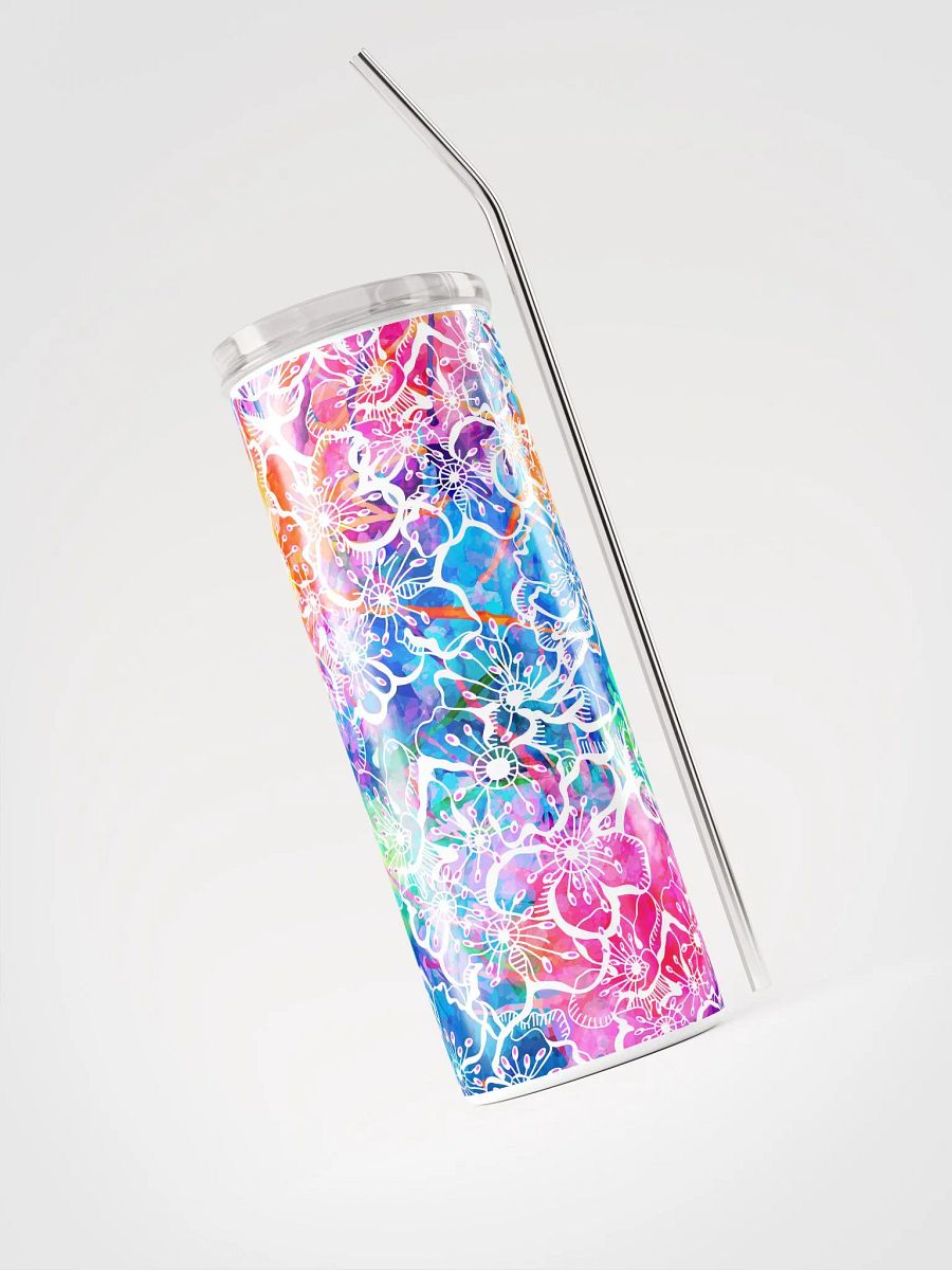 Retro Tie-Dye Flowers Tumbler 20-oz product image (3)