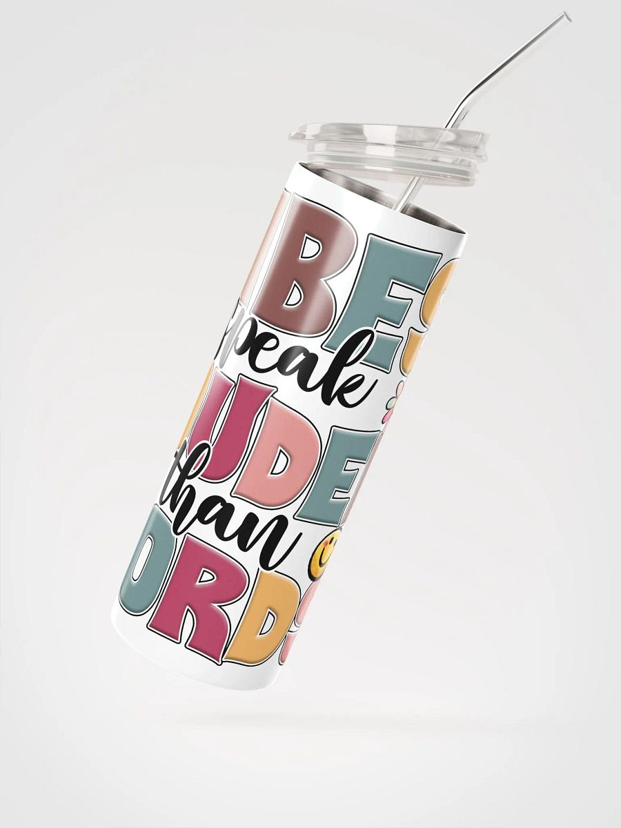Vibes Speak Louder Stainless Tumbler product image (3)