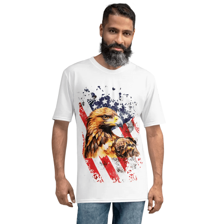 American Patriotic Eagle All-Over Print Tee product image (8)