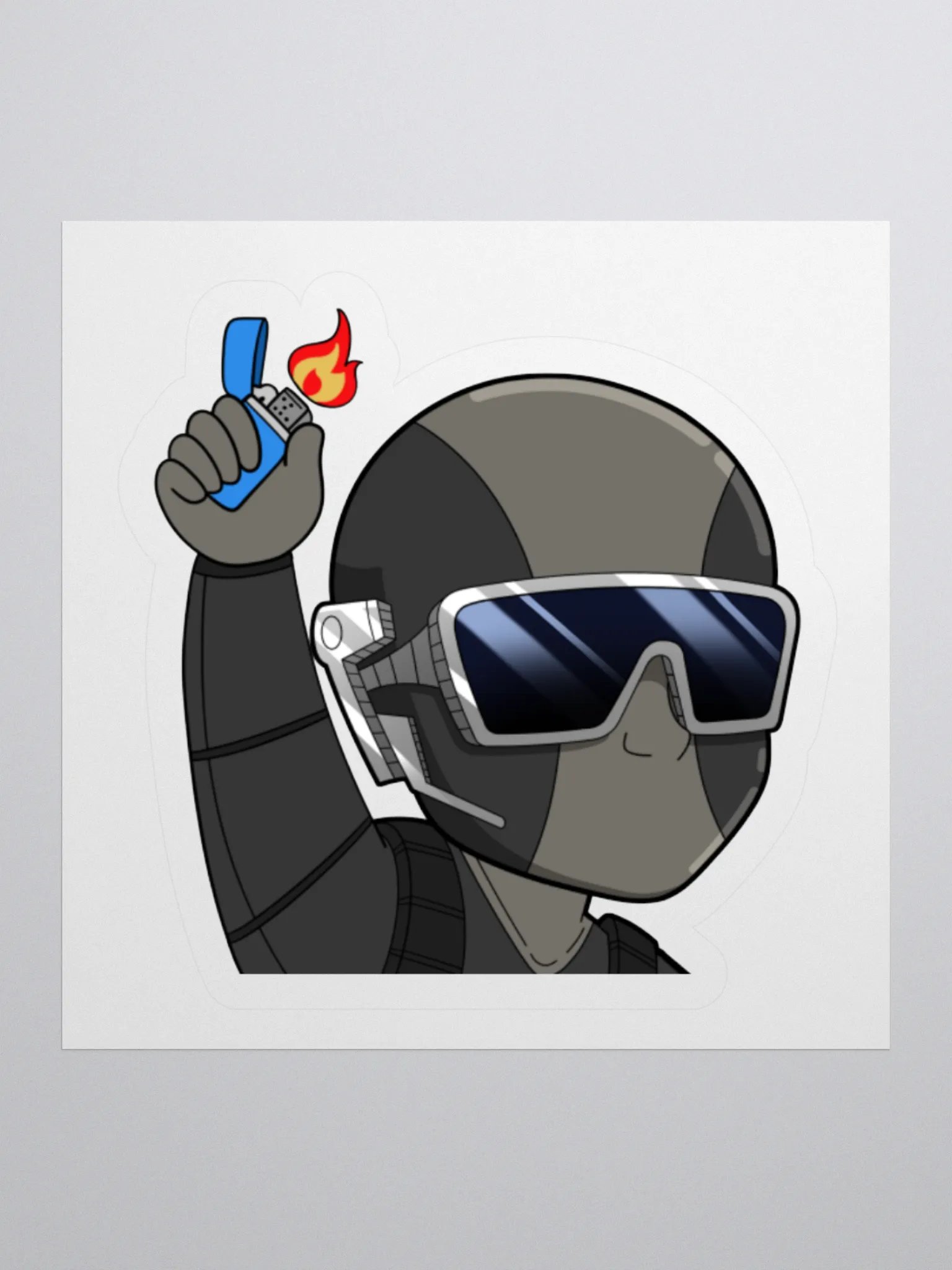 lighter emote Kiss Cut Stickers product image (2)