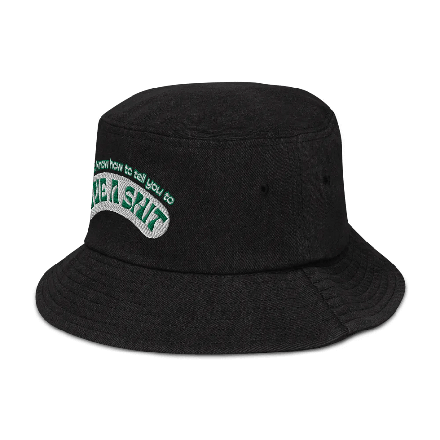 GIVE A SH*T denim bucket hat product image (4)
