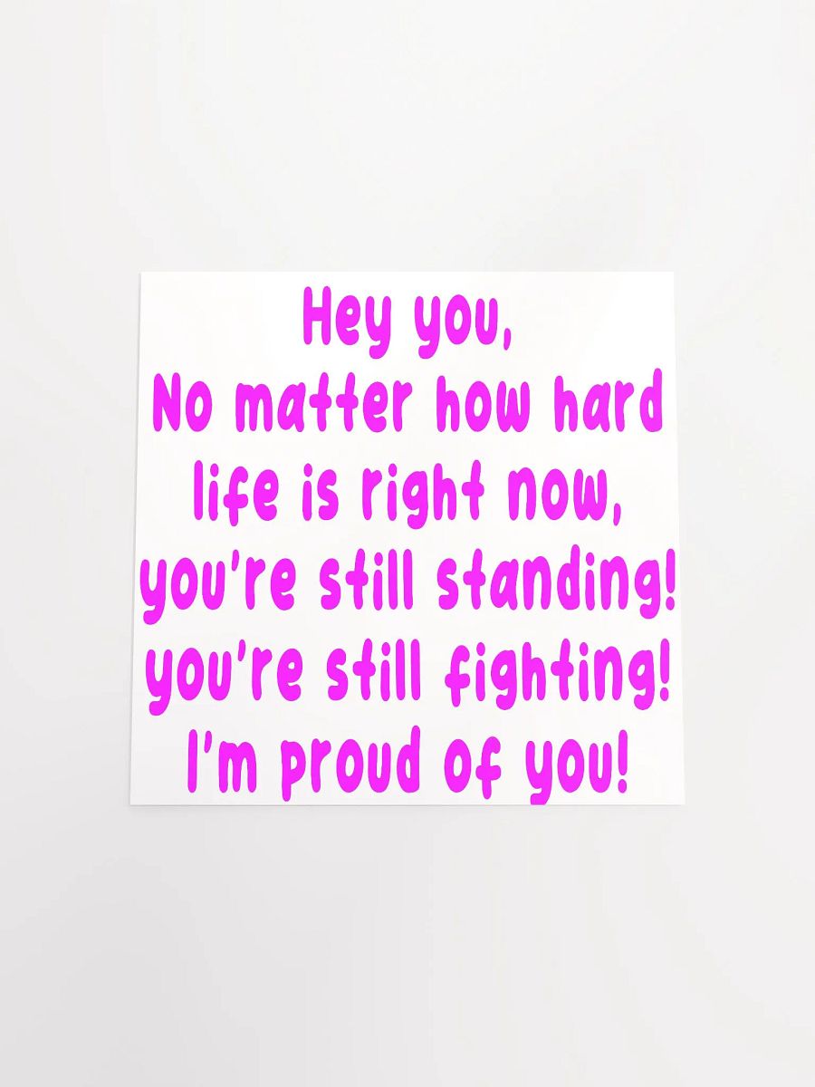 hey you poster - pink product image (33)