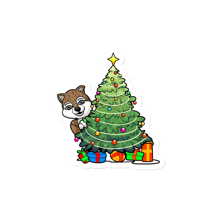 Gabriel the Wolf-Dog-Hybrid Christmas Tree Magnet product image (2)