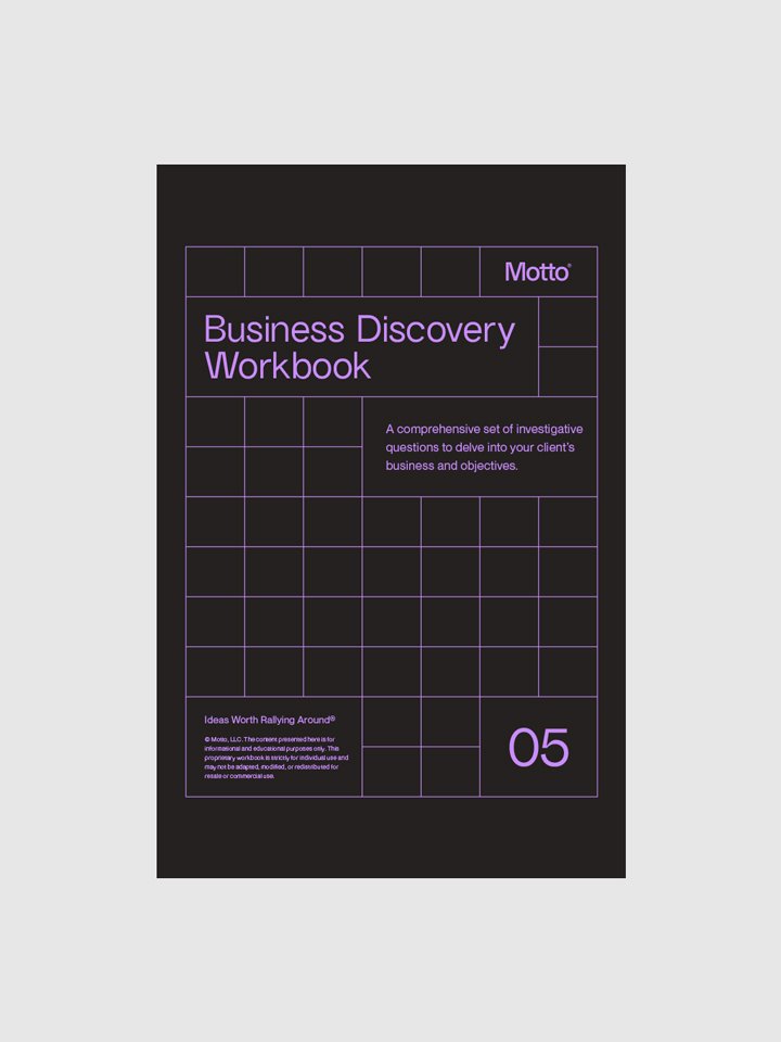 Motto® Business Discovery Workbook product image (1)
