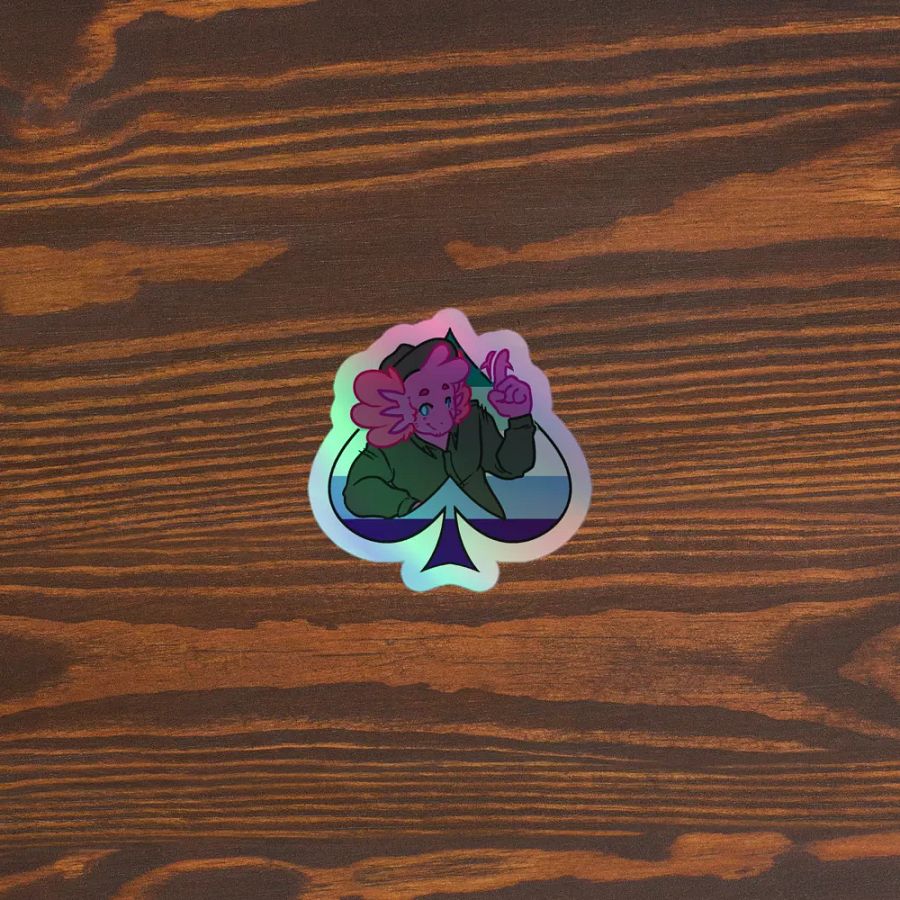 MLM in Spades | Kiss-Cut Holo Sticker product image (3)