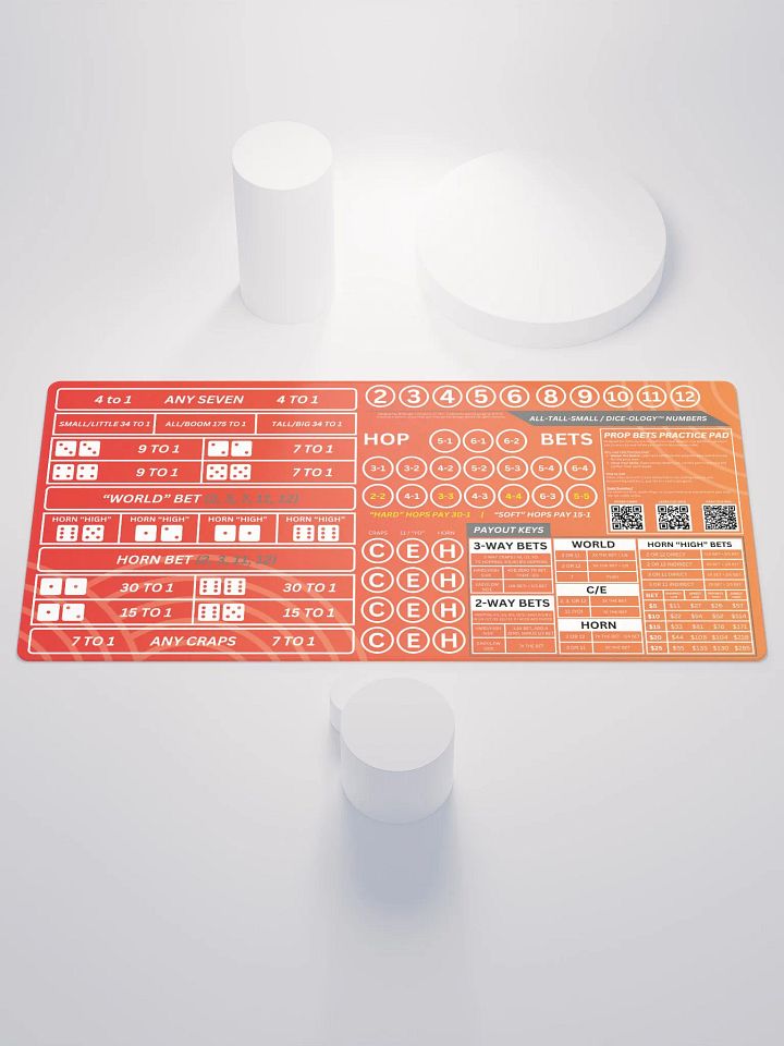 Craps Prop Bet Practice Pad - Sunburst product image (1)