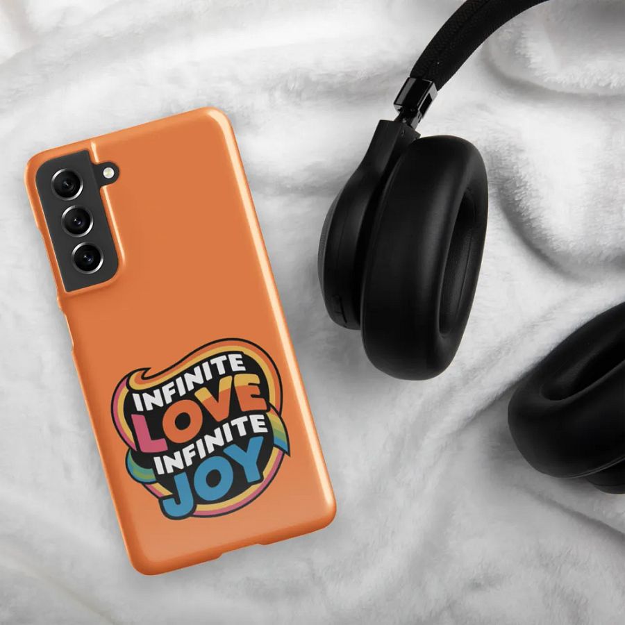 Infinite Love Infinite Joy Snap Case for Samsung (Orange) product image (4)