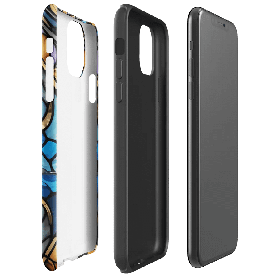 Stained Glass Cat iPhone Case product image (36)