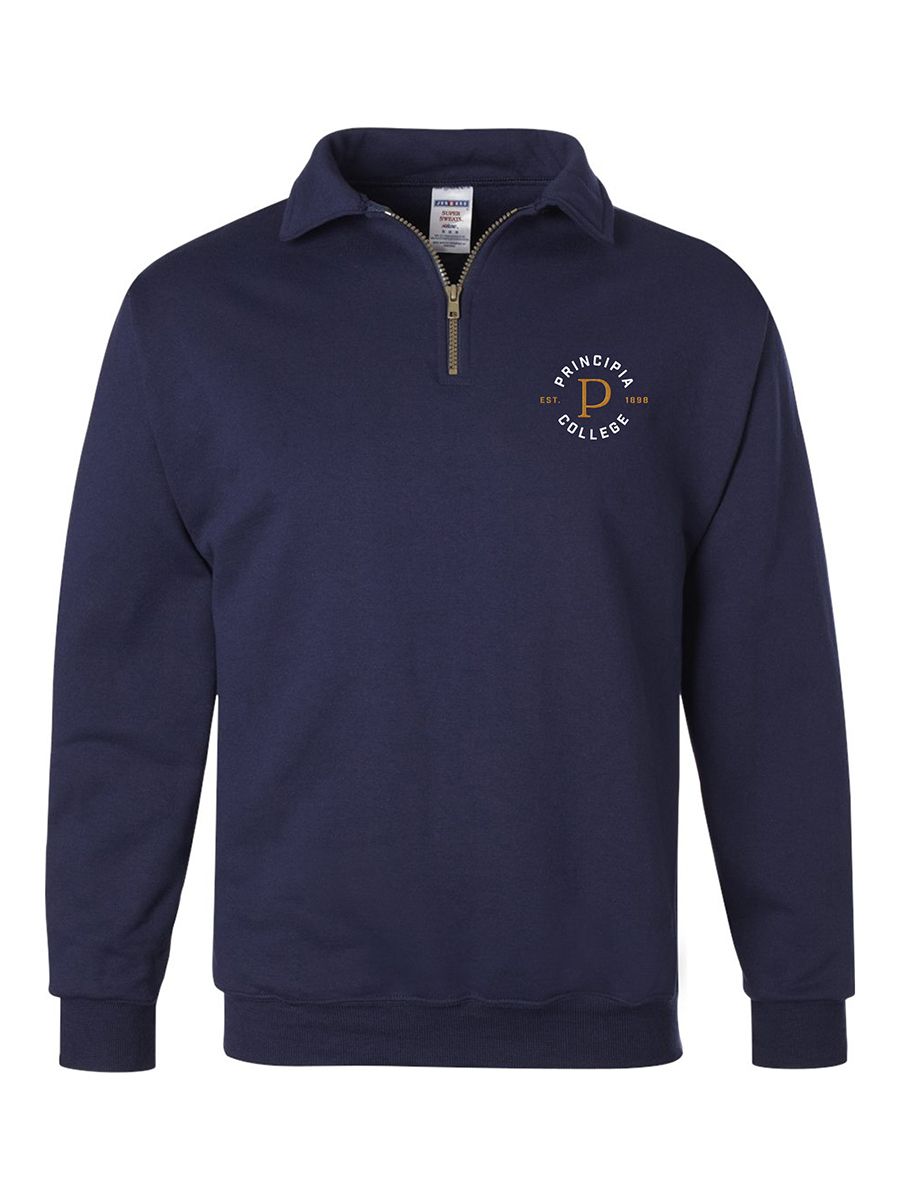 Principia College - Quarter-Zip Cadet Collar Sweatshirt product image (1)