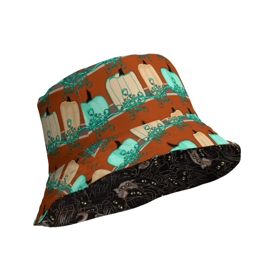 Black Cats and Pumpkins Buckethat product image (4)