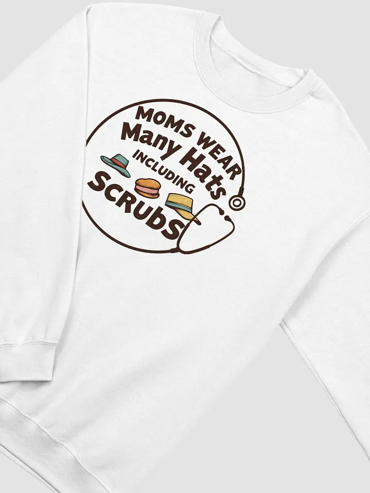 Moms Wear Many Hats Crewneck Sweatshirt product image (9)