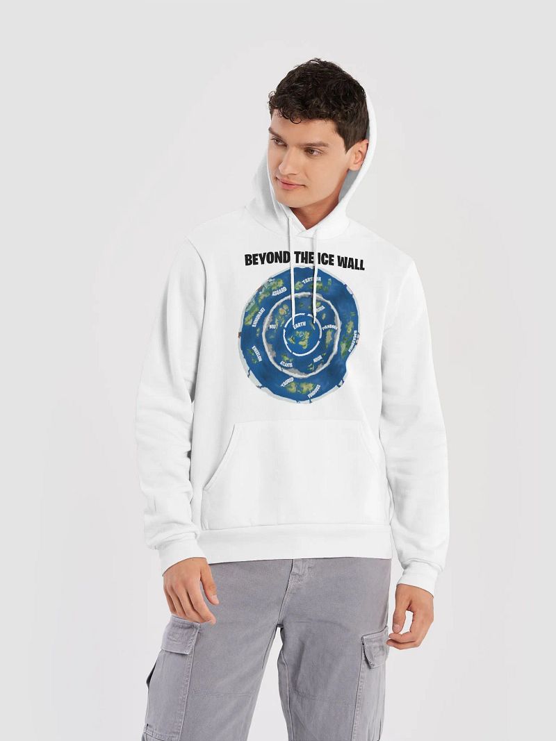Premium Supersoft Hoodie Beyond The Ice Wall Map