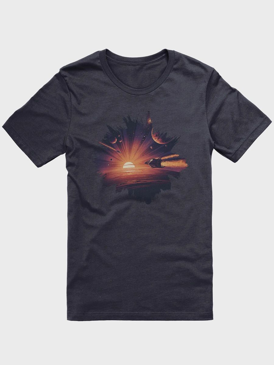 Retro Alien World Sunrise UFO Race product image (1)