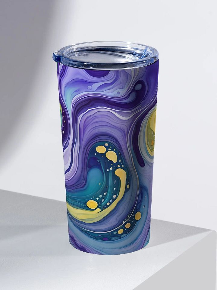 Cosmic Harmony Fluid Art Tumbler product image (2)