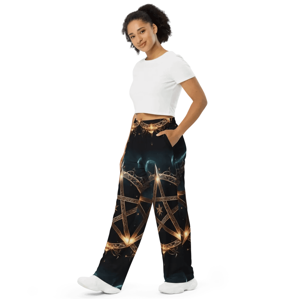 Black & Gold Symbology Lounge Pants product image (5)