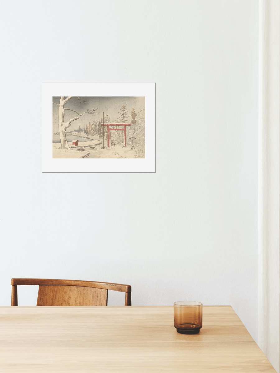 Snow at Hakone Shrine - Kobayashi Kiyochika product image (4)