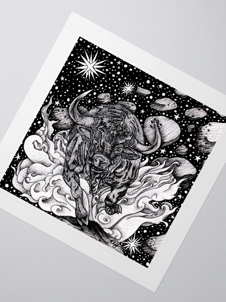 Taurus Zodiac Kiss Cut Stickers product image (2)
