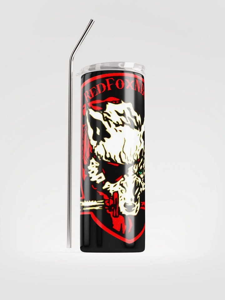 Stainless Steel Tumbler blk/wht Fox Logo product image (1)
