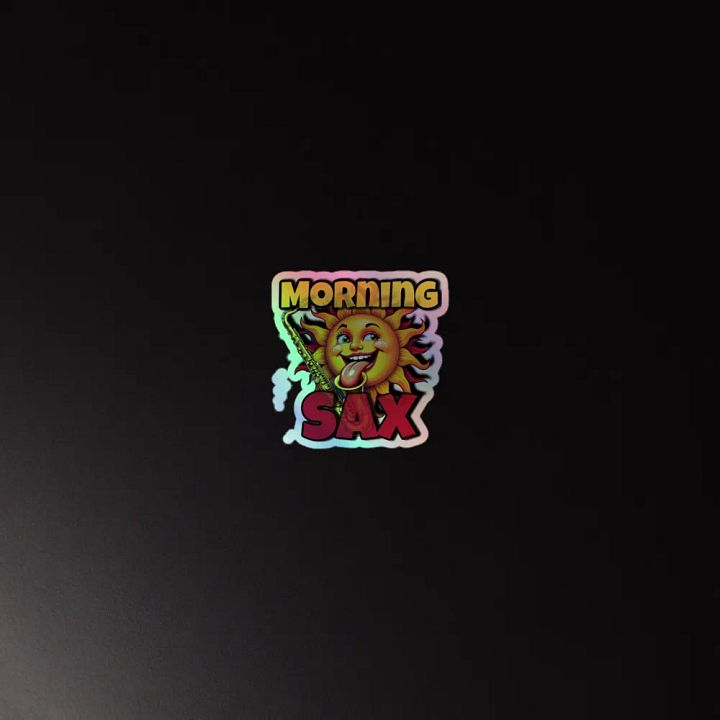 Morning Sax Holographic Stickers product image (4)