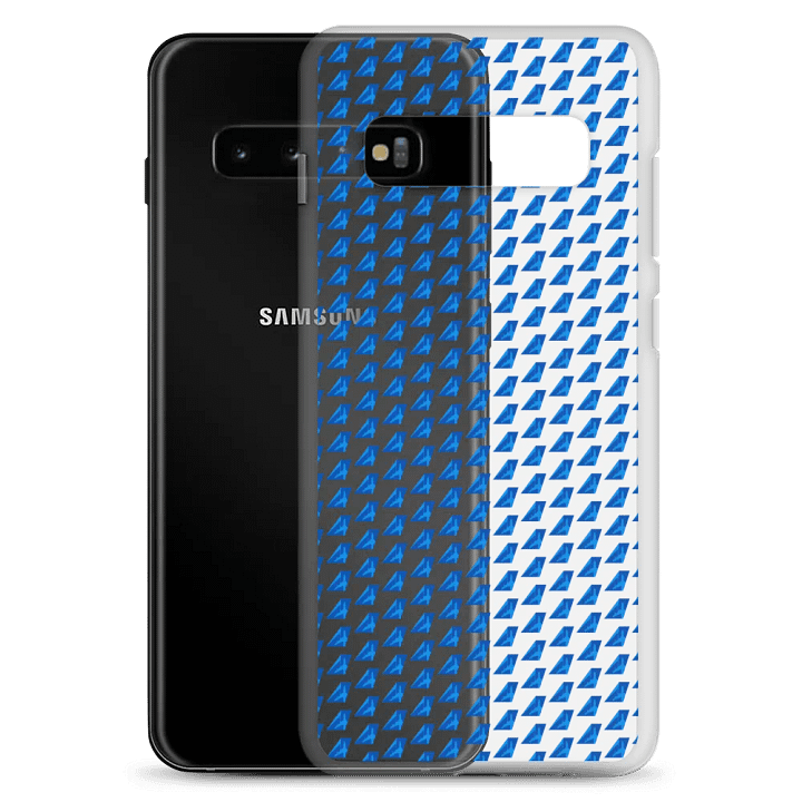 Clear Case for Samsung® - Two-Tone Blue Tailfin Design product image (8)