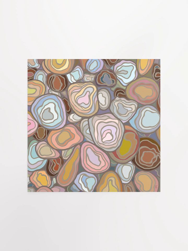 Organic Agate Abstract Matte Poster - Stones No. 2 product image (1)