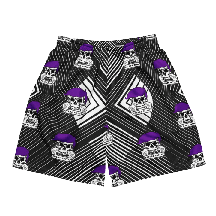 Enigma Nation All-Over Print Recycled Unisex Mesh Shorts product image (2)
