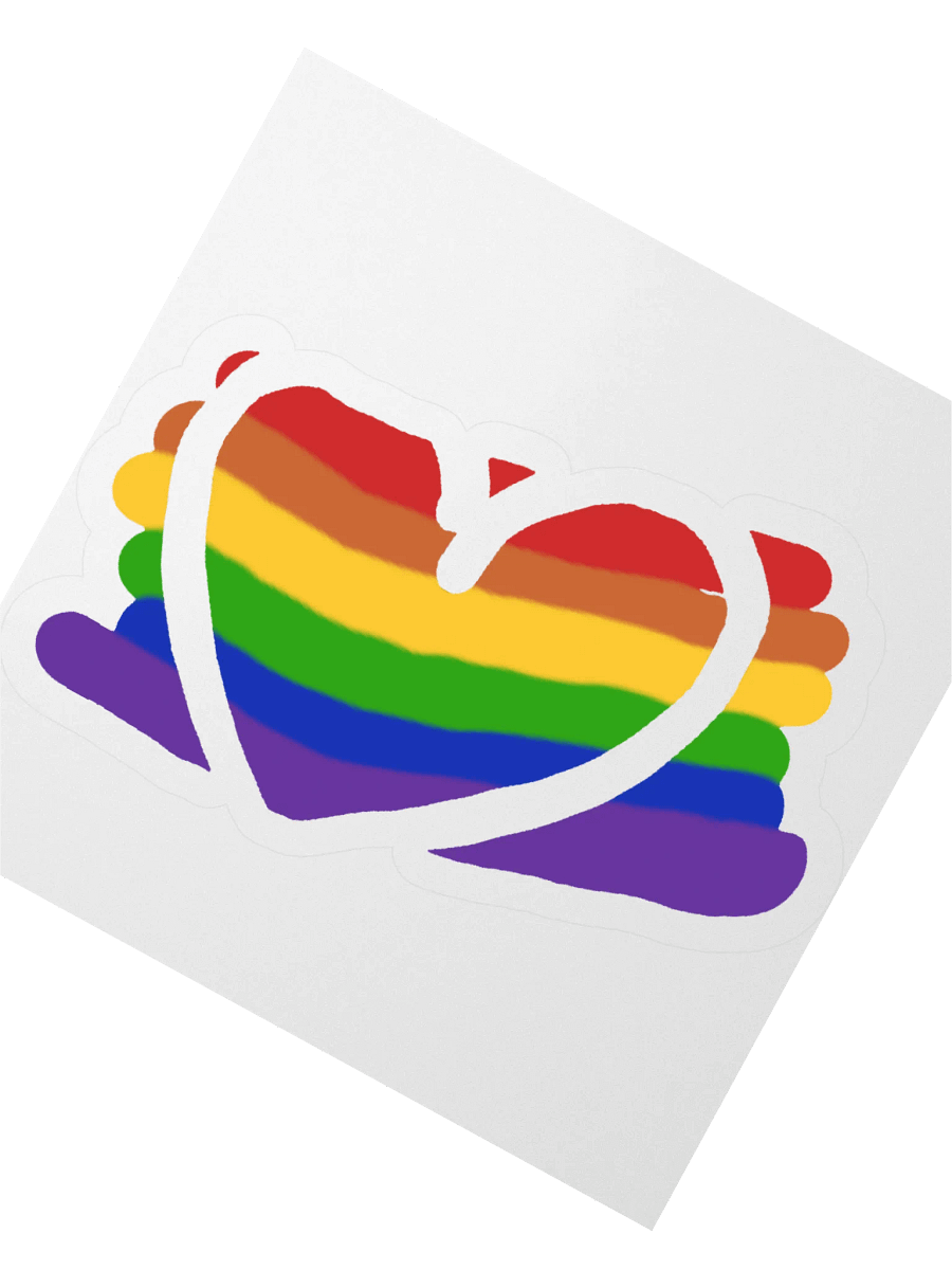 Rainbow Heart Sticker product image (3)