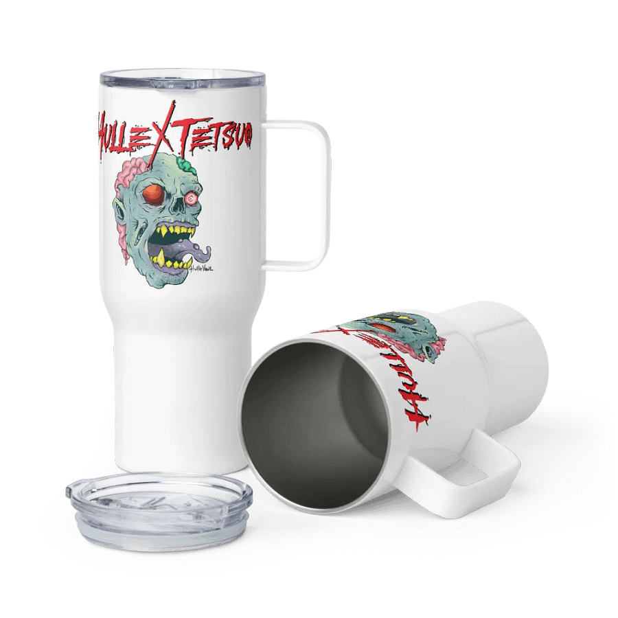 Gimme Brain Travel Mug with a Handle (HulleVane Design) product image (6)